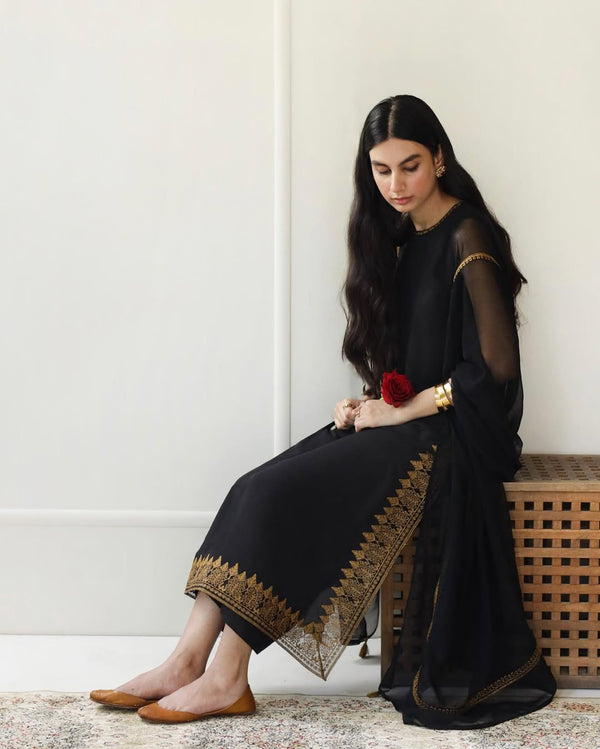 Black Muse | 3-Piece Stitched Lawn Eid Arrival